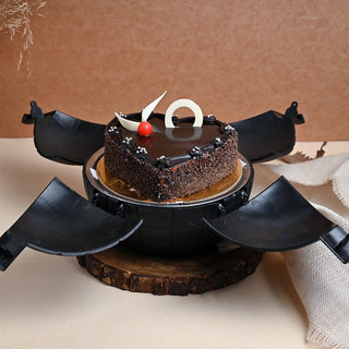 Heart-Shaped Chocolate Bomb Cake