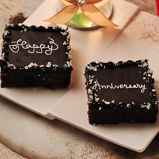 2 Pieces of Brownies for Anniversary