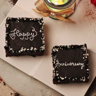 Happy Anniversary Brownies Online