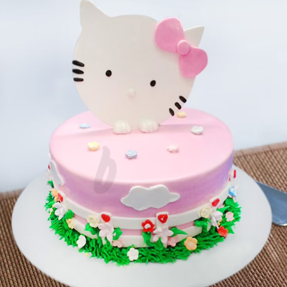 Hello Kitty Theme Cake For Girl