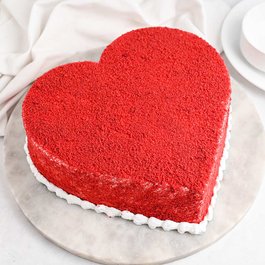 Heart Shaped Red Velvet Cake Online Delivery in India