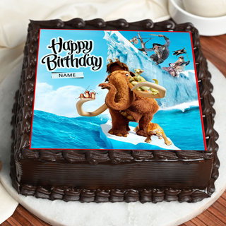 Ice Age Photo Cake For Children