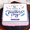 Teachers Day Poster Cake