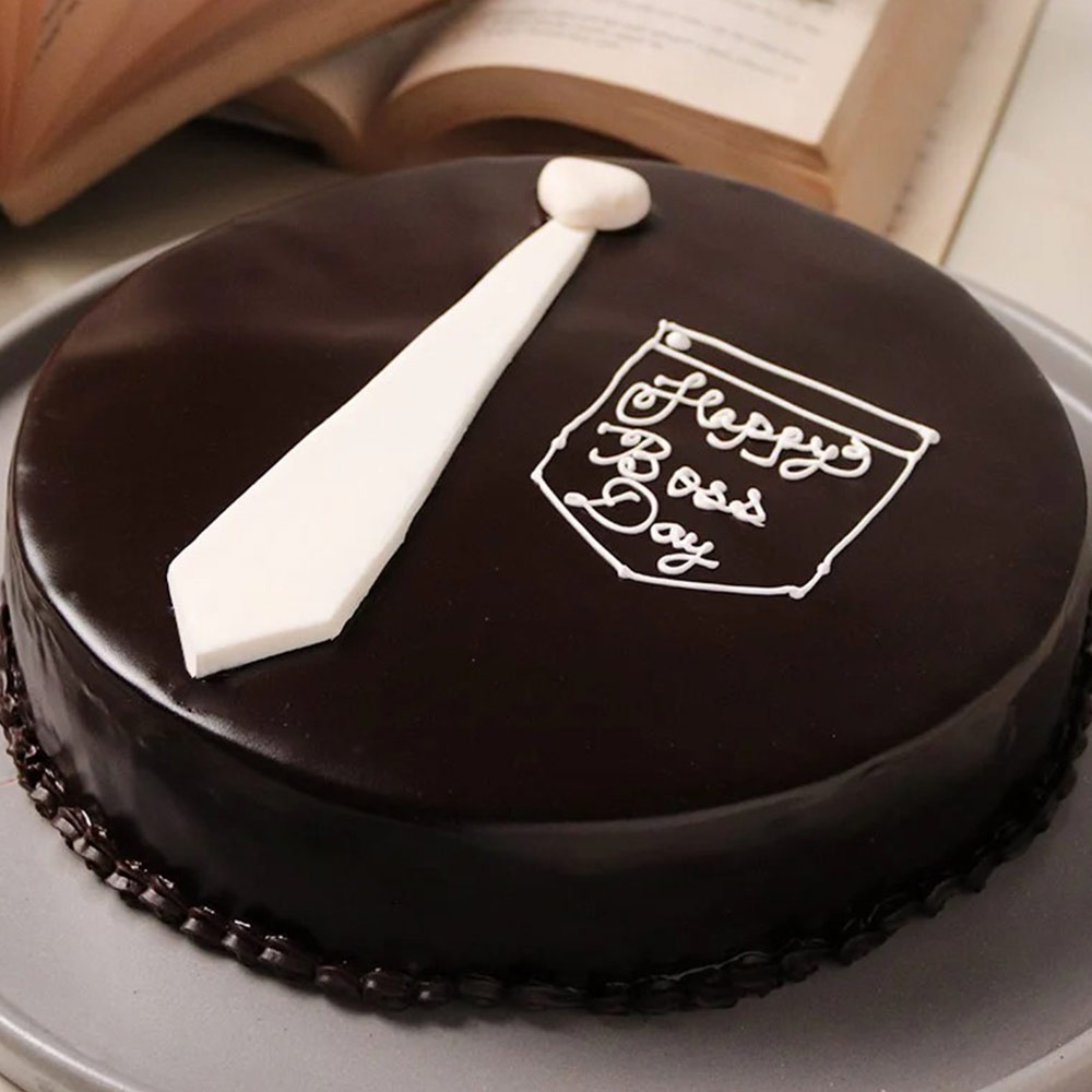 Happy Boss's Day White Tie Poster Cake 1 Kg : Gift/Send Boss Day Gifts  Online HD1120252 |IGP.com