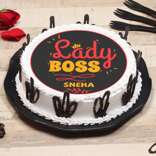 Poster Cake for lady Boss