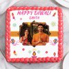 Lateral View of Diwali Theme Photo Cake