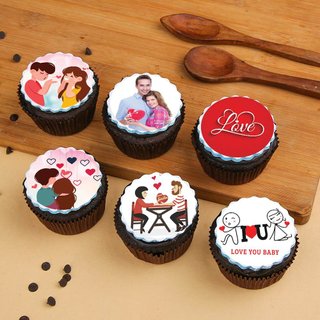Love You Baby Custom Cupcakes