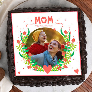 Mom Best Square Photo Cake