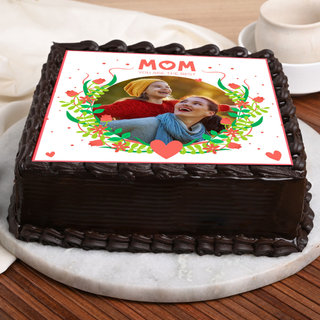 Mom Best Square Photo Cake