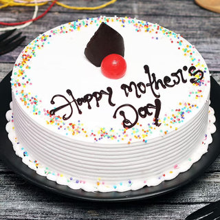 Mothers Day Vanilla Cake: Buy Online 