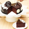 Sliced View Choco Truffle Cake for New Year 