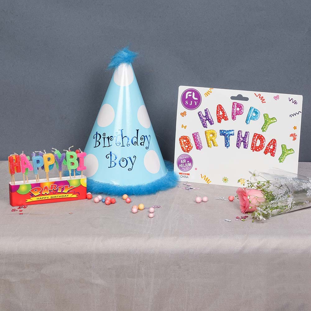 Buy Birthday Boy Assorted Party SetBirthday Combo For Boy