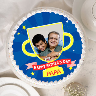 PAPA Trophy Poster Cake- Father's Day 2022