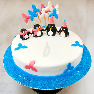 Penguins of Madagascar - Animal Themed Cake