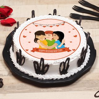 Friendship Day Special Photo Cake For Timeless Memories