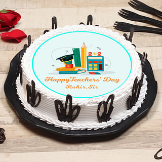 Order Teachers Day Cakes Online with 2 Hours Same Day Delivery