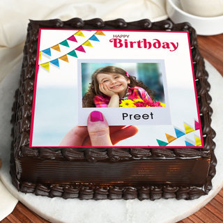 Picture Perfect photo cake for birthday