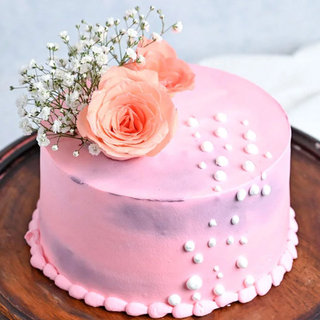 Floral Strawberry Cake