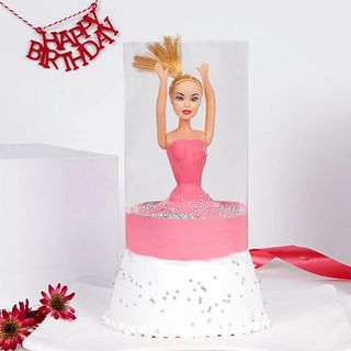 Pink Pull Me Up Barbie Cake 1 Kg