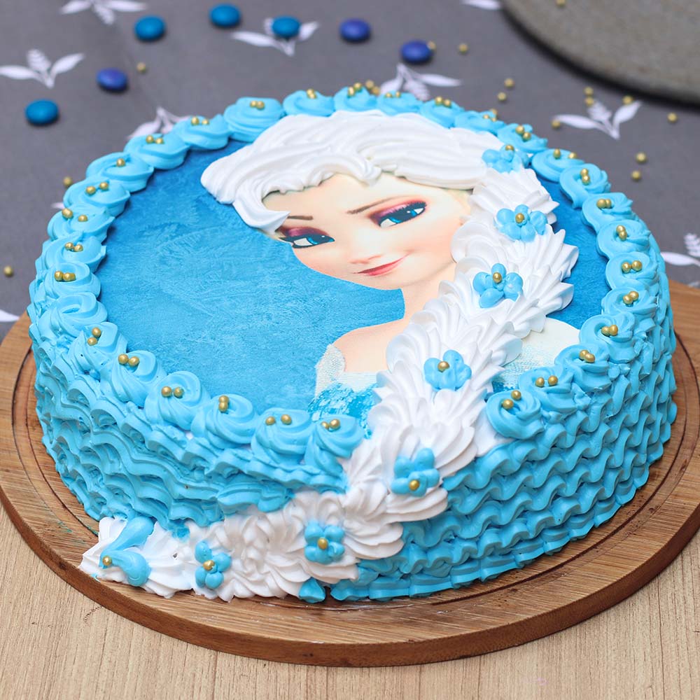 Buy Princess Elsa Cream Cake-Princess Elsa Cake
