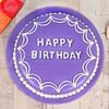 Top View of Purple Fondant Cake
