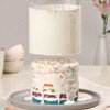 Lateral View of Rainbow Pull me up Cake