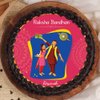 Top View of Rakhi Poster Cake for Brother