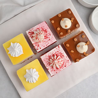 Red Velvet Pineapple Butterscotch Pastries Combo