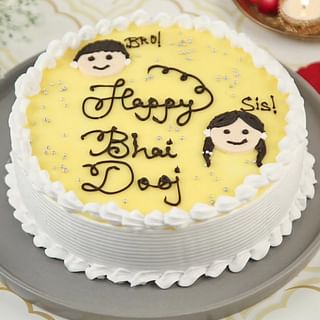 Bhai Dooj Pineapple Cake