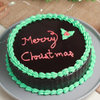 Round Chocolate Merry Christmas Cake