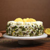 Side View of Round Luscious Rasmalai Cake