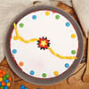Round N Colourful Rakhi Red Velvet Cake
