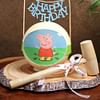 Peppa Pig Pinata Cake in Red Velvet Flavour
