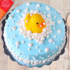 Top view of Round shape Tweety Cake