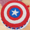 Round-Shaped Captain America Cake