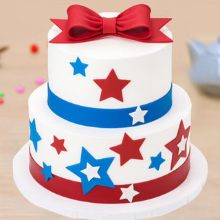 Round Shaped Captain America Tier Cake
