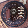 Top View of Round Shaped KitKat Cake