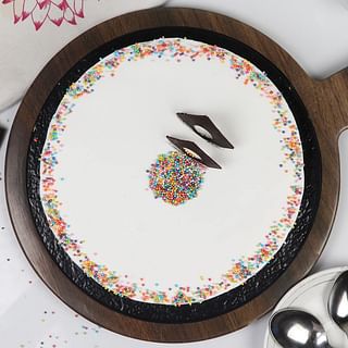 Top View of Sprinkled Adventure - A Vanilla Cake