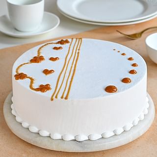 Send Round Vanilla Cakes In India