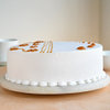 Front View of Round Vanilla Cake
