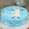 Snowman Happy Vanilla Cake for Birthday