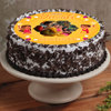 Velvet Diwali Delicacy - A Diwali Photo Cake in Red Velvet Cake Flavor