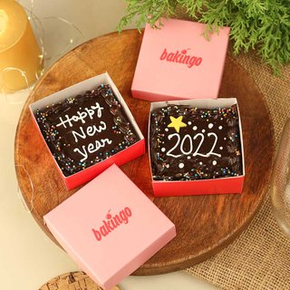 2 Piece Choco Brownie for New Year 2022