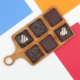 Set Of 6 Choco Love Brownies