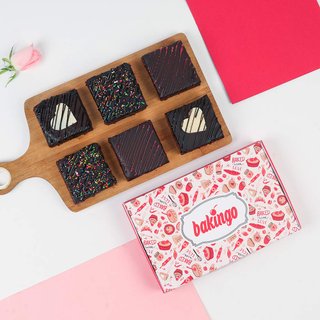 Set Of 6 Choco Love Brownies