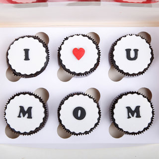 Set Of 6 Chocolate Cupcakes For Mom