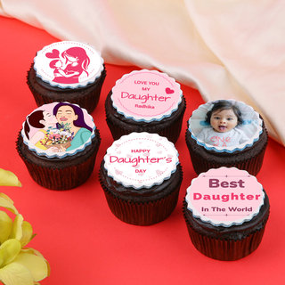 Set of Six Delicious Daughters Day Cupcakes