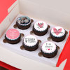 Zoomed View of Crazy In Love Cupcakes