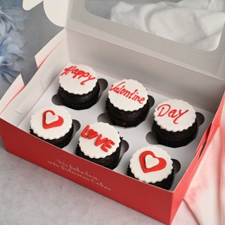Valentine Love Filled Chocolate Cupcakes