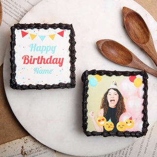 Set of 2 Pieces Personalised Birthday Brownies Online